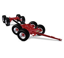 Model 608 - 40 Ton 8 Wheel Wagon Gear LESS Wheels/Tires