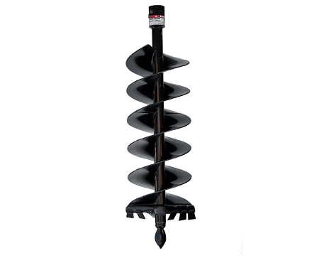 14" x 40" Double Flight Digger Head Auger 2" Round