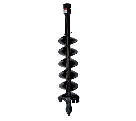 9" x 40" Double Flight Digger Head Auger 2" Round