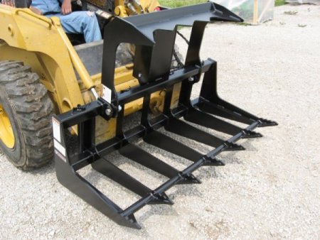 61" Low Profile Tine Grapple for Skidsteer Loaders