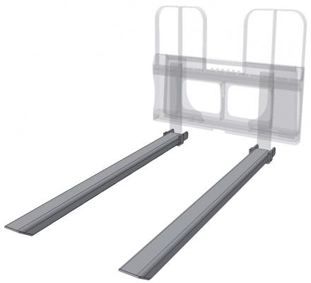 6 ft. Standard Pallet Fork Tine Extensions (pair)