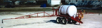 200 Gal. Trailed Sprayer with Broadcast Nozzle, Hose & Gun