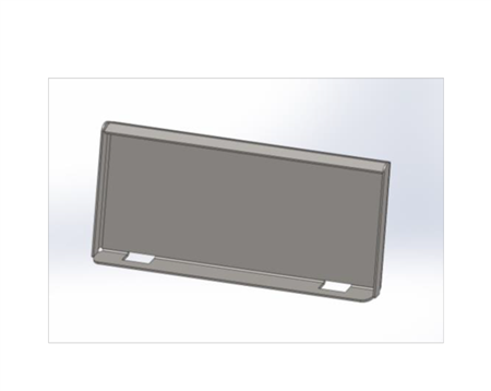 Solid Style Mounting Plate - Weight 85 lbs.